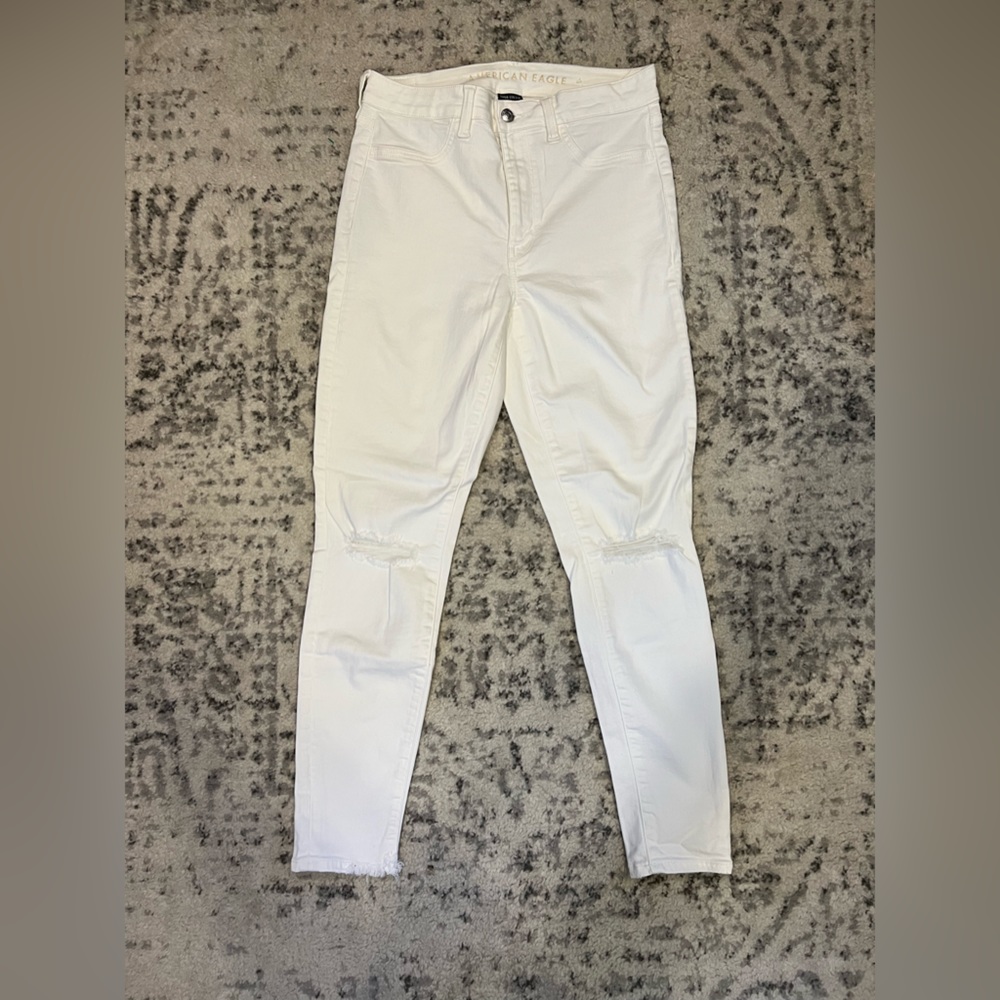 American eagle white skinny jeans